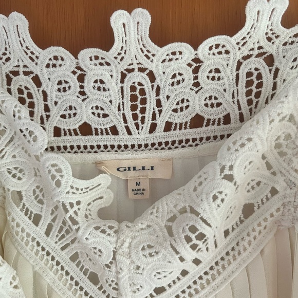 White Lace Off the Shoulder Dress - Picture 5 of 5